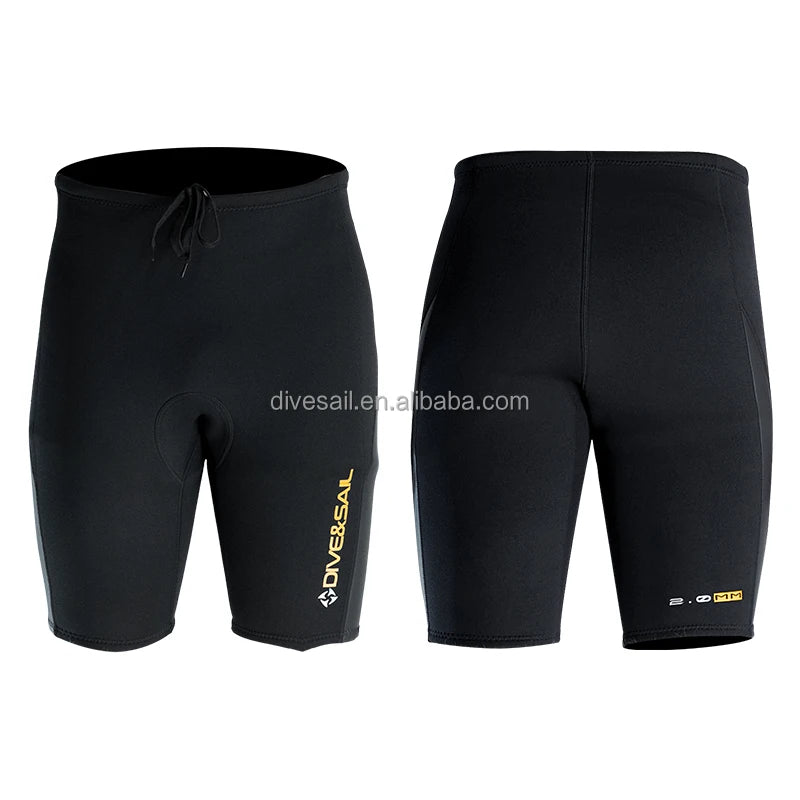 DIVE&SAIL Adult Man Women Neoprene Smooth Skin Thermal 2mm for Diving Swimming Shorts Pants