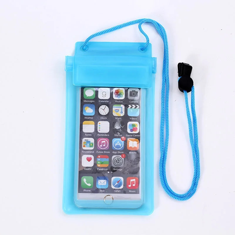 Universal Waterproof Dry Bag Pouch for Carrying Mobile Phone Dry Case with Lanyard Accessory for Swimming Diving Underwater U