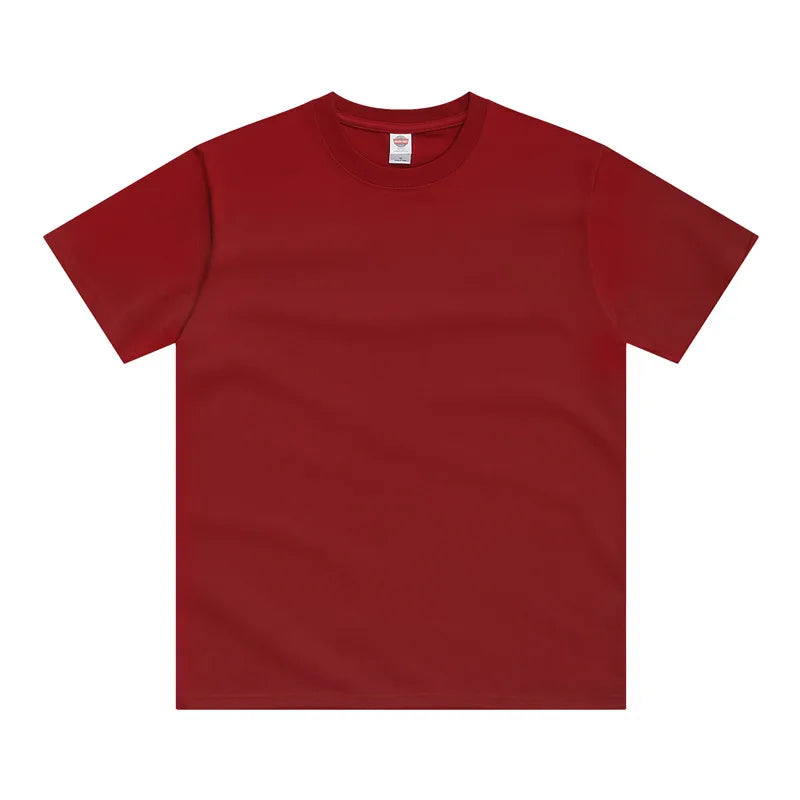 Drop Shoulder Loose Men's Clothing 250G 100% Pure Cotton Men's T-Shirts Wholesale Blank Plain Men Tee Shirt Custom T-shirt