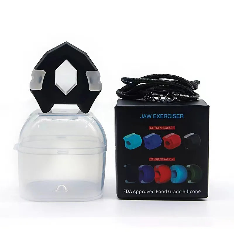 Sports & Entertainment Food Grade Silicone Jaw and Mouth Muscle Exerciser Trainer with Chew Ball for Jawline Workout