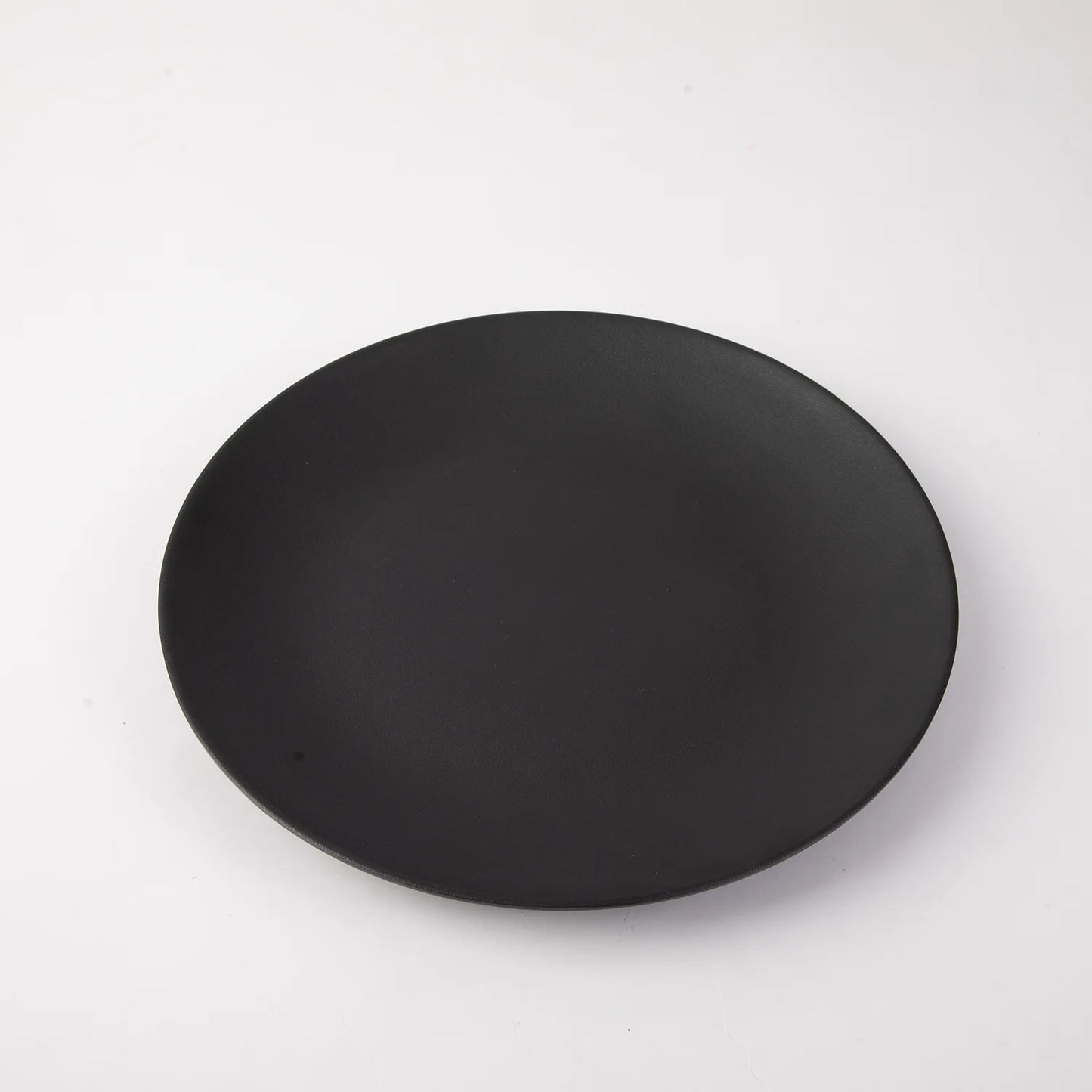 Wholesale Unbreakable Black Melamine Charger Plate Restaurant 10 Inch Plastic Round Dinner Dish