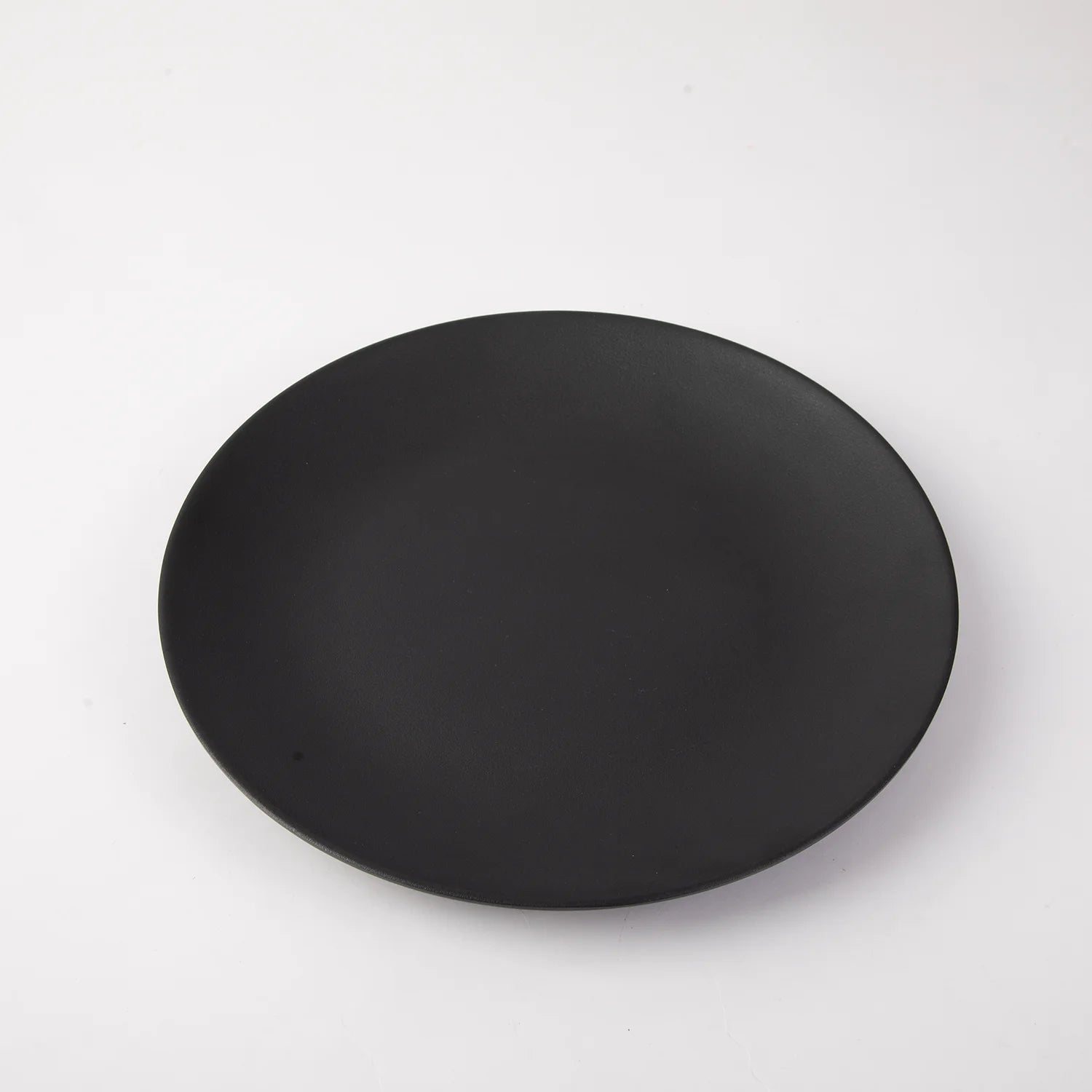 Wholesale Unbreakable Black Melamine Charger Plate Restaurant 10 Inch Plastic Round Dinner Dish