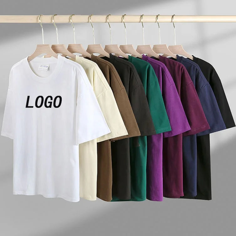 Fashion Custom Logo Print Oversized T-Shirt for Men High-Quality Pure Cotton Fashion Men's Heavyweight Tshirt