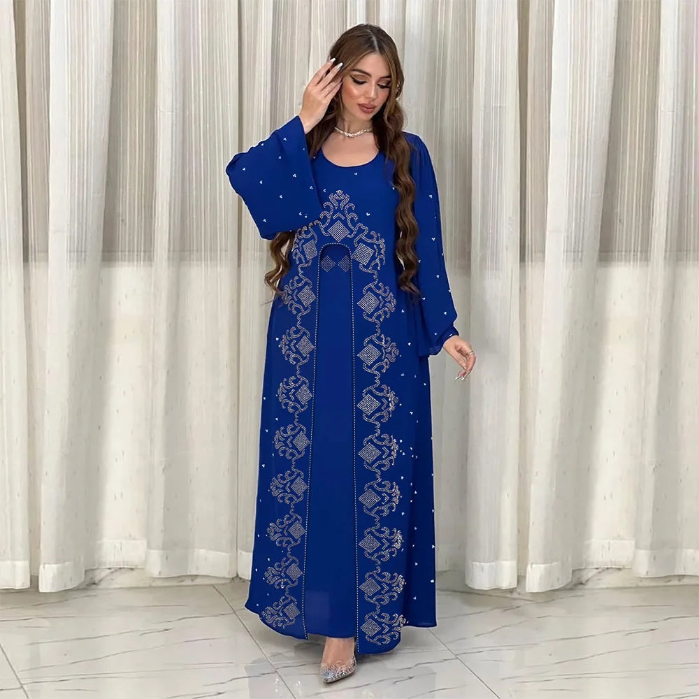 Muslim Robe Mixed Color/casual Style Printed Clothing of Oman Islamic Kaftan