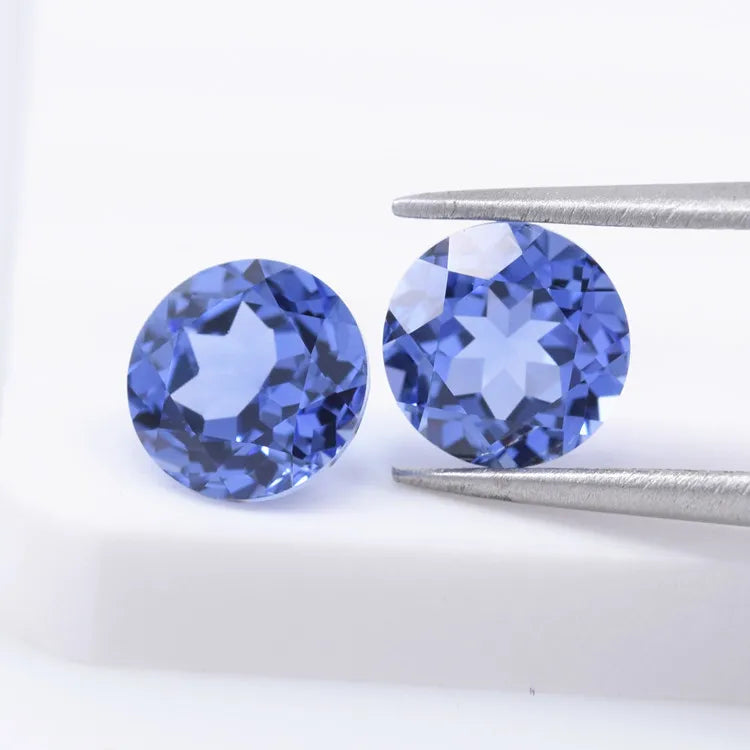 Hot Loose Faceted Gemstones Fancy Light Blue Sapphire Cornflower Blue Sapphire  Lab Grown Sapphire