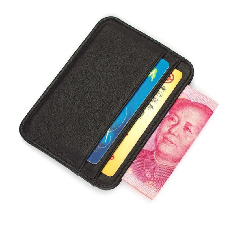 Factory Price ID Card Holder Pu Leather Bank Credit Card Sleeve Multi Slot Slim Case Wallet Women Men Business Card Cover