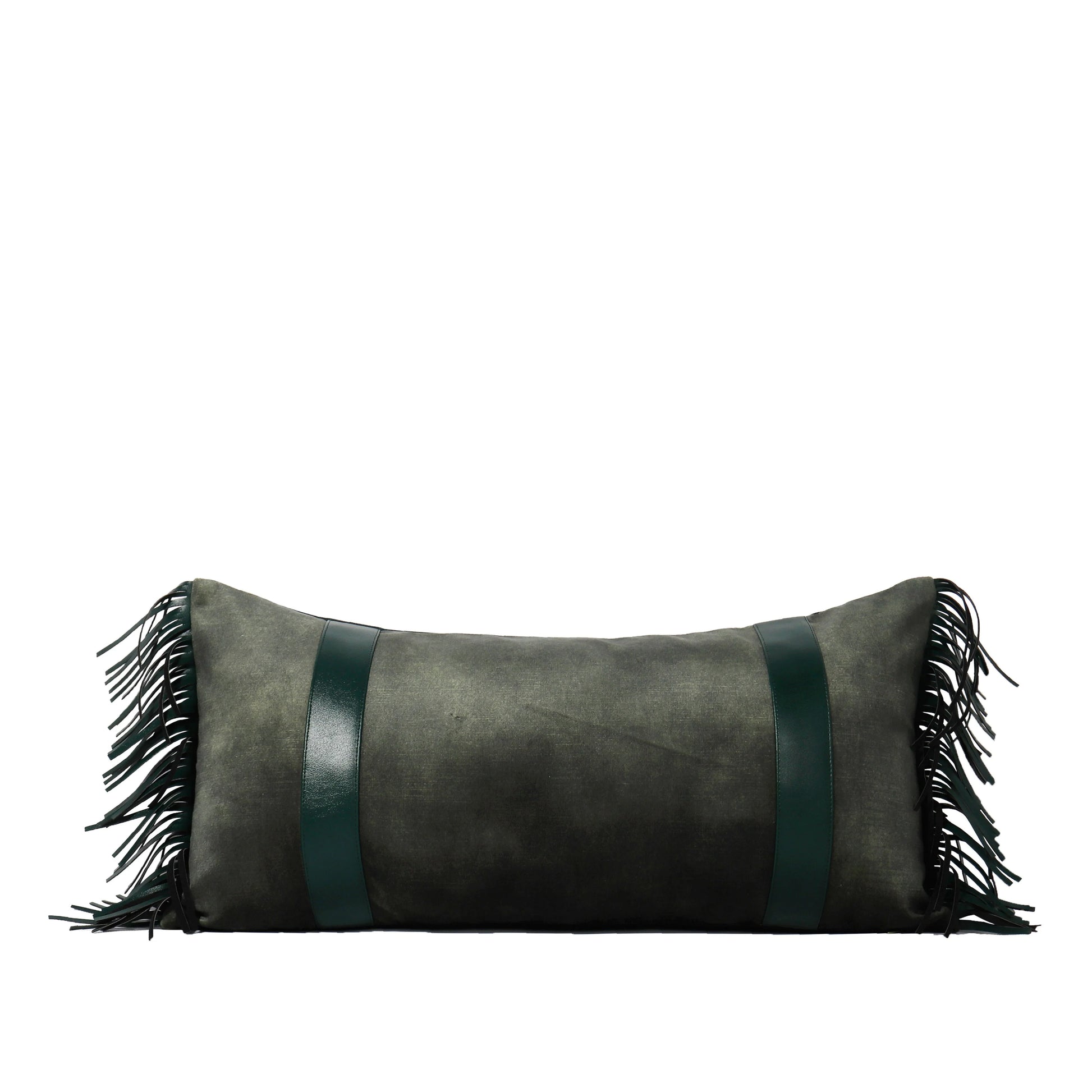 Tiff Home Wholesale Direct Sales 30*70cm Nature Blackish Green Spliced Macrame Meditation Cushion Cover for Home Decor
