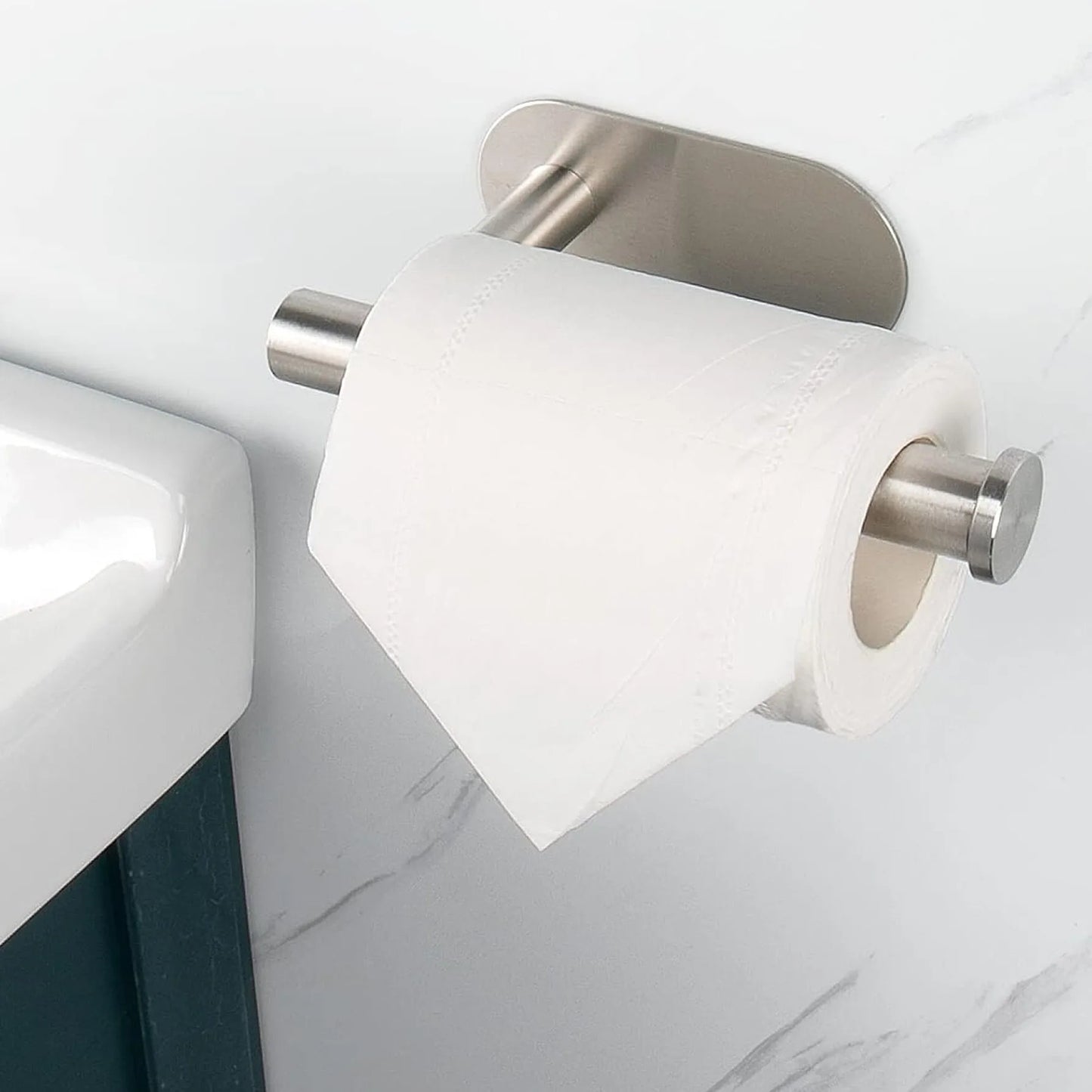 Multifunctional Stainless Steel Bathroom Organizer Tissue Holder Self Adhesive Wall Mount Paper Towel Holders Towel Ring Kitc