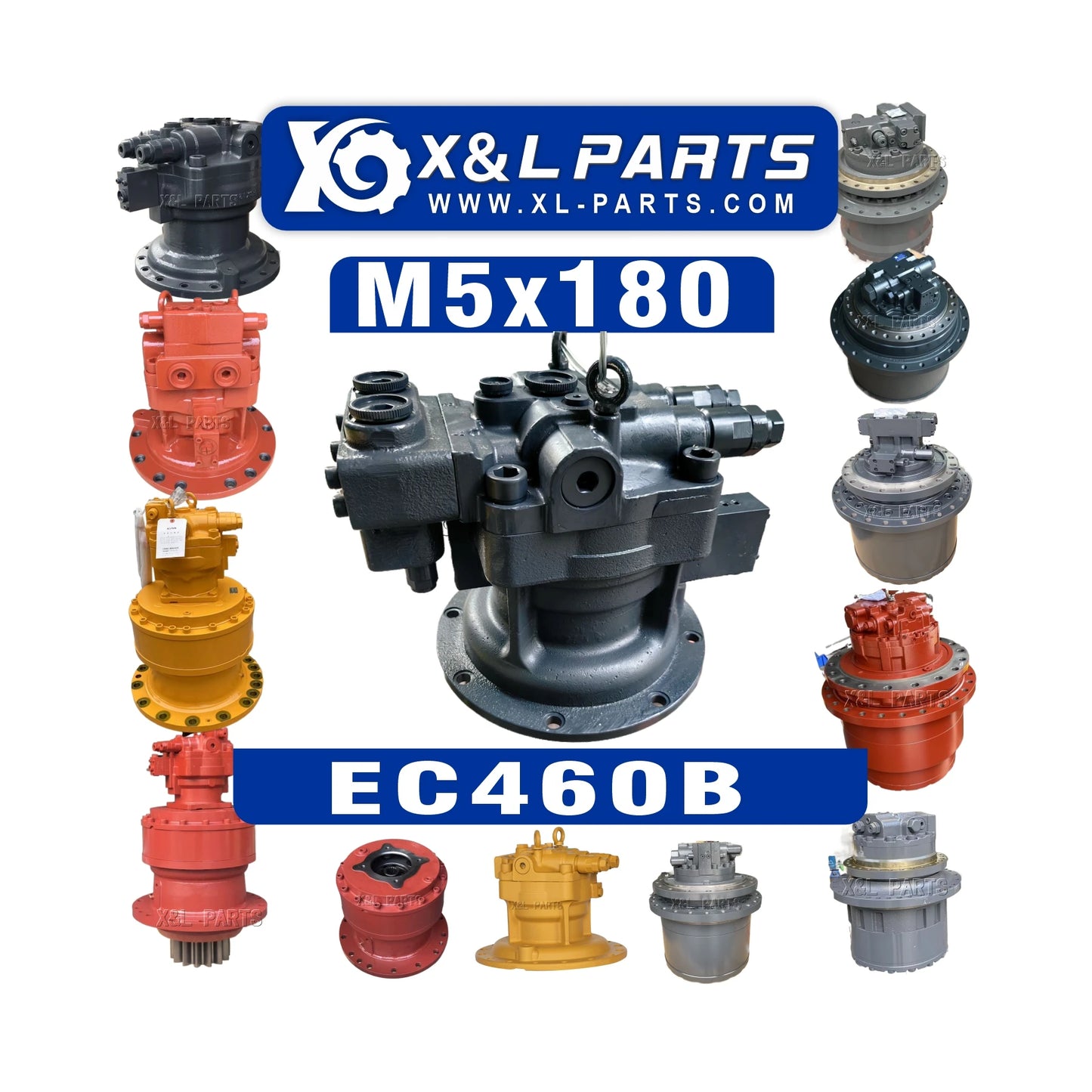 BODEESE EC480B Excavator Slewing Motor M5x130 14550092 VOE14550092 14524785 Swing Gearbox Construction Machinery Parts