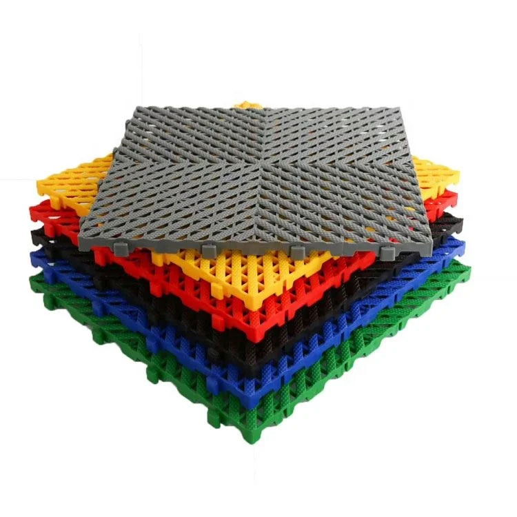 Modern Design Interlocking Floor Tiles Good Environmental PP Material Products for Garage Workshop Hotel & Outdoor Sports Ven