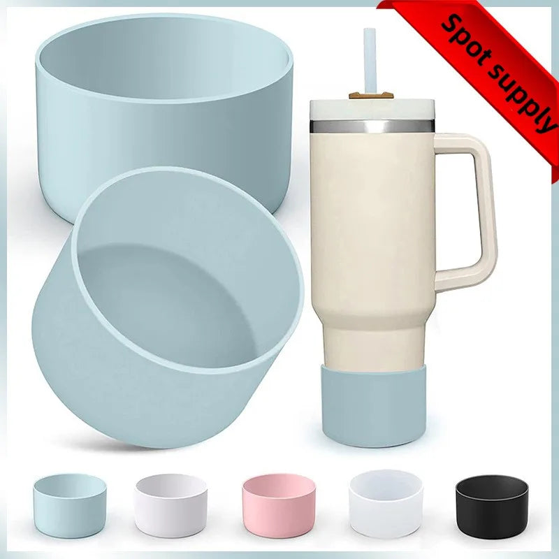 Chinese Factory Anti-slip Sleeve Protector Cover Bottom Boots Silicone Tumbler Boot for Tumblers  With Custom Pattern
