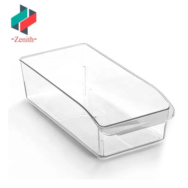 Plastic PET Storage Bins Multi-Use Organizer Bins 3-6L Capacity Food Container for Kitchen Pantry Home Organization Fridge