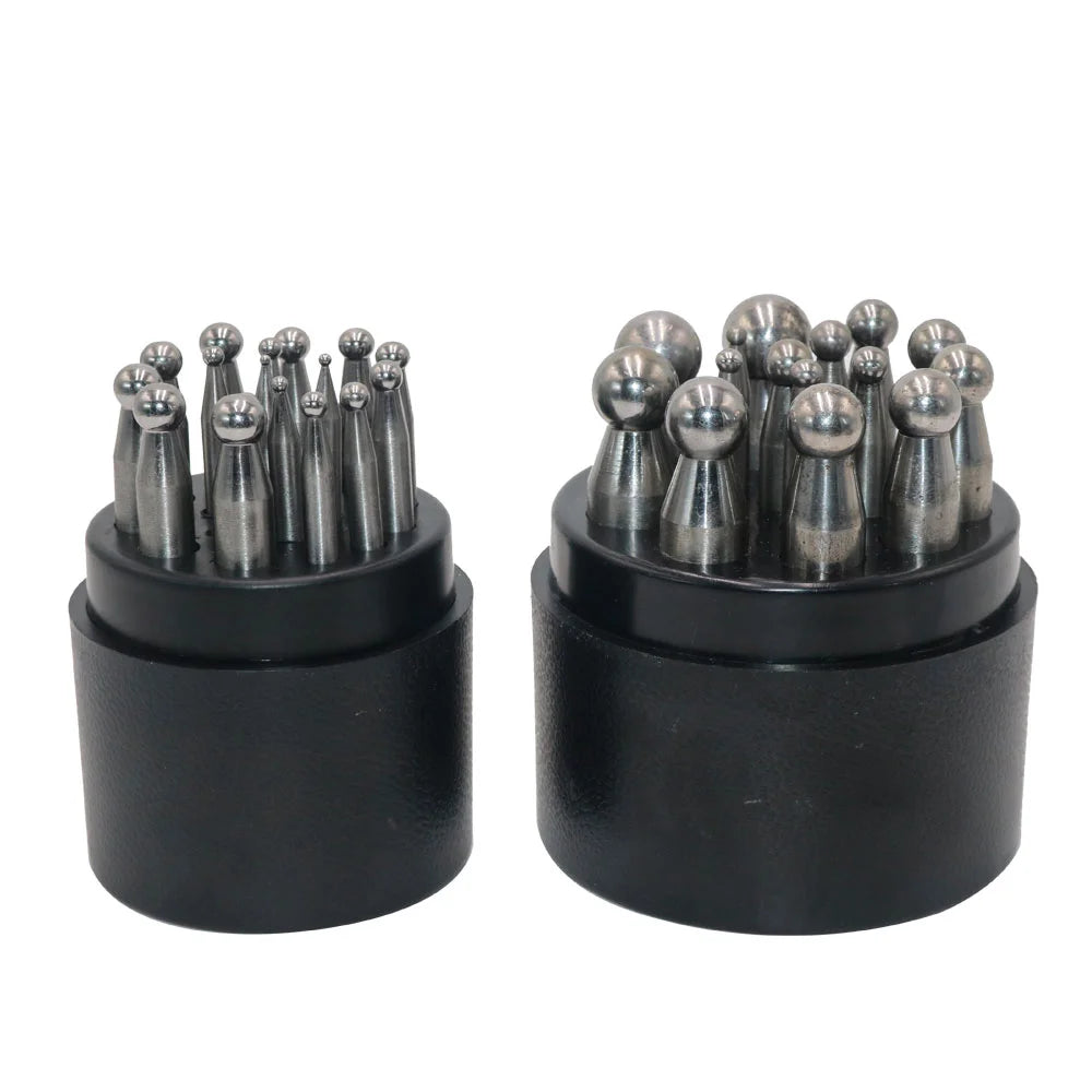 Metal Forming Tools Bell and Ball Making for Jewelry Making and Metal Stamping Metal Dapping Punches Block Set Dapping Punch 