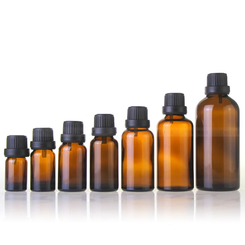 5ml 10ml 15ml 20ml 30ml 50ml 100ml Cosmetic Dropper Bottle Amber Glass Essential Oil Bottle Dropper 30 ml Glass Dropper Bottl