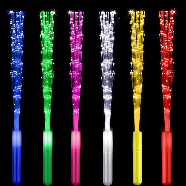 High Quality LED Light up Fiber Optic Flashing Wands Glow Sticks Wedding Favors Birthday Mothers Day Gifts Other Party Suppli