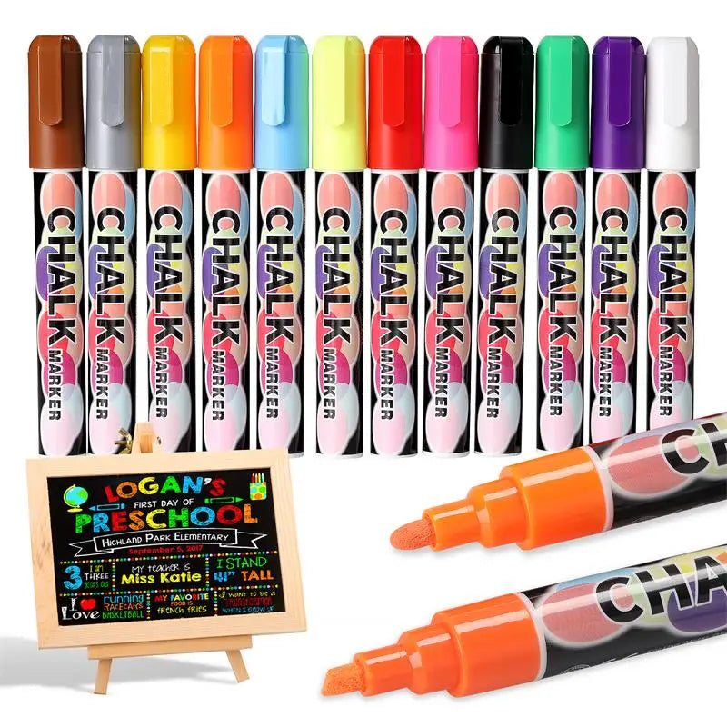 Wholesale Chalk Markers 8 Colors Graffiti Art Marker Pen Colorful Erasable Marking Pens Liquid Chalk Marker for Glass Windows