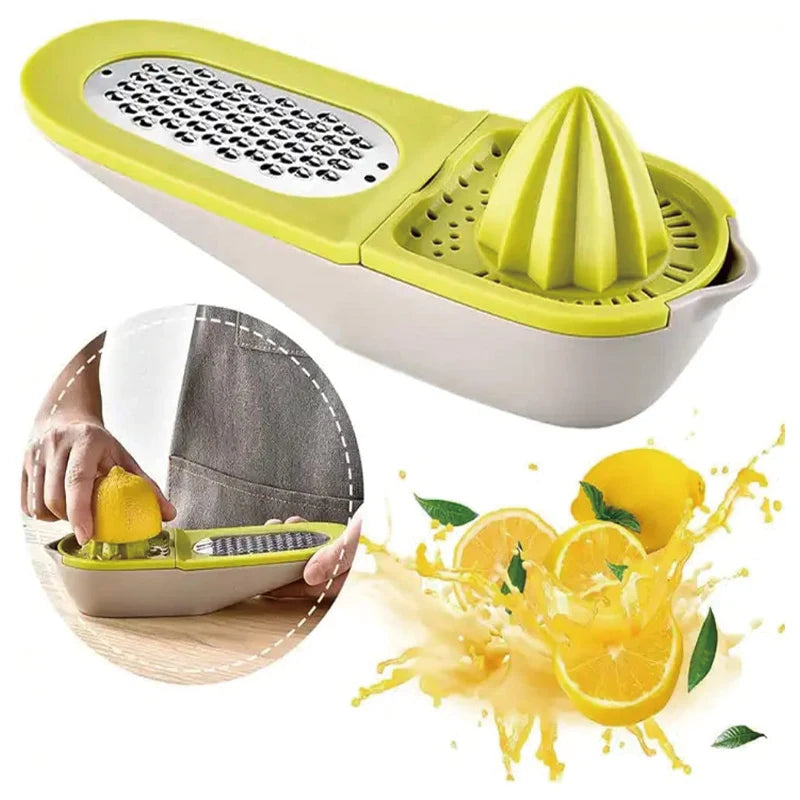 2 in 1 Lemon Orange Citrus Press Juice Extractor Garlic Grinder Multifunctional Lemon Squeezer for Gadgets