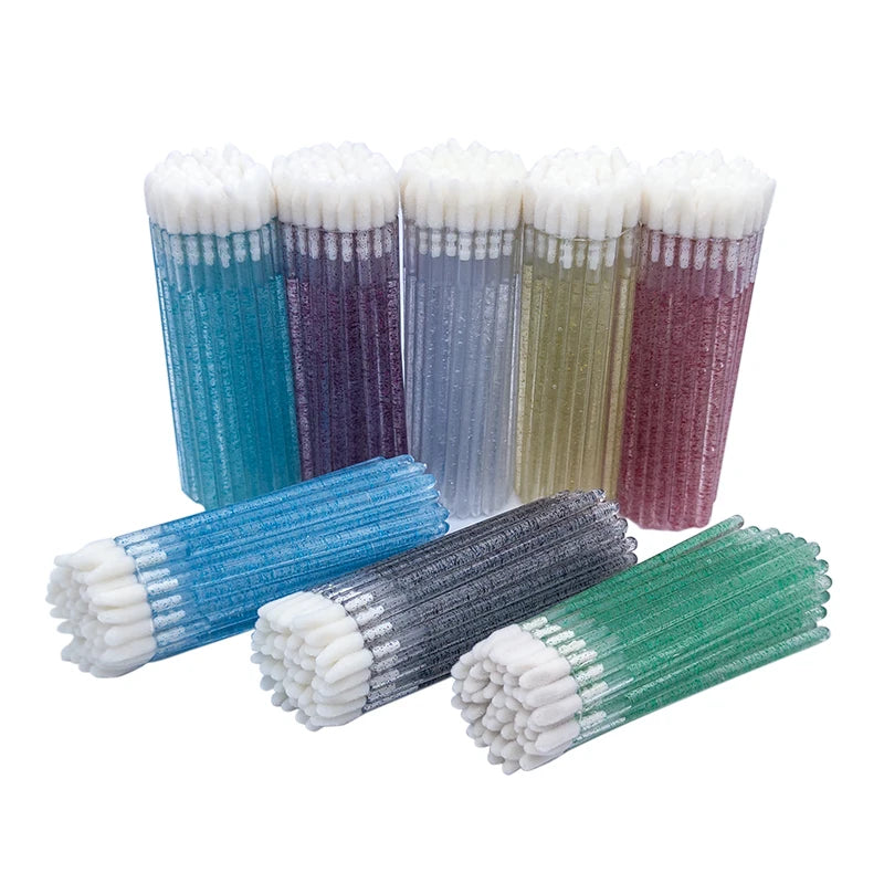 Eyelash Scrub Makeup Lint Glitter Exfoliator Cotton Disposable Wand Lip Handle Brush Gloss Tool Lipstick Lipgloss Applicator