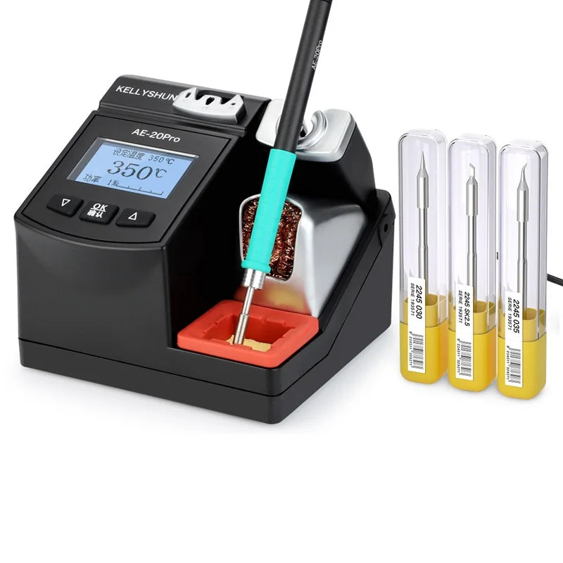 Kellyshun AE-20Pro Havya 130W Precision Intelligent Digital Soldering Station 220V Lead-Free with Knife Tip for SMD BGA Rewor