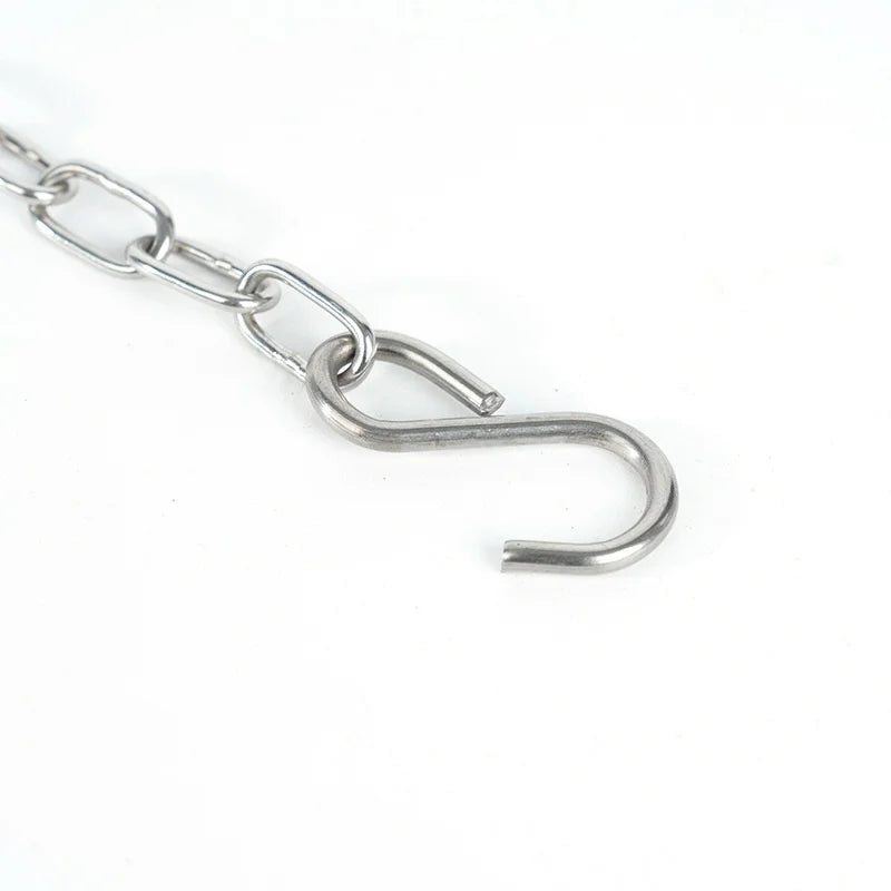 304 Stainless Steel Black Welded Chain with S Hook Billboard Acrylic Conveyor Chain AH JIS Model Jiangsu