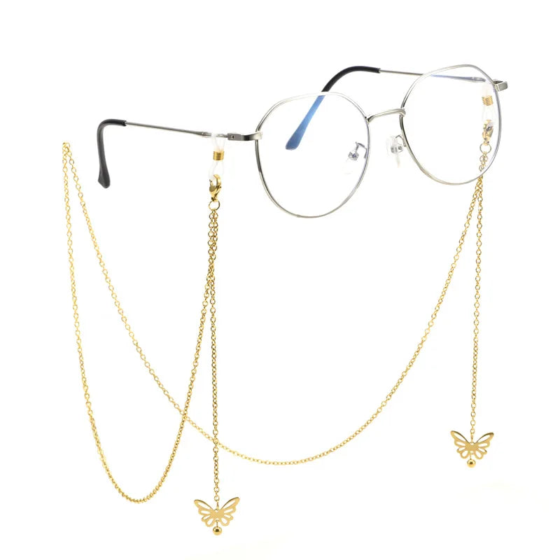 Factory Wholesales Stainless Steel Sunglasses Chain Eyewear Accessaries Anti-drop Holder Eye Glasses Mask Chains for Men Wome