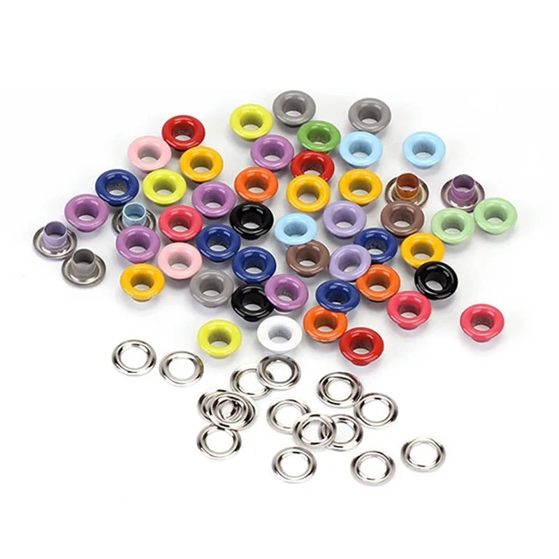Custom Hight Quality Metal Snap Eyelet Colorful Painting Round Grommets Eyelets for Shoes Apparel Clothing Garment Accessorie