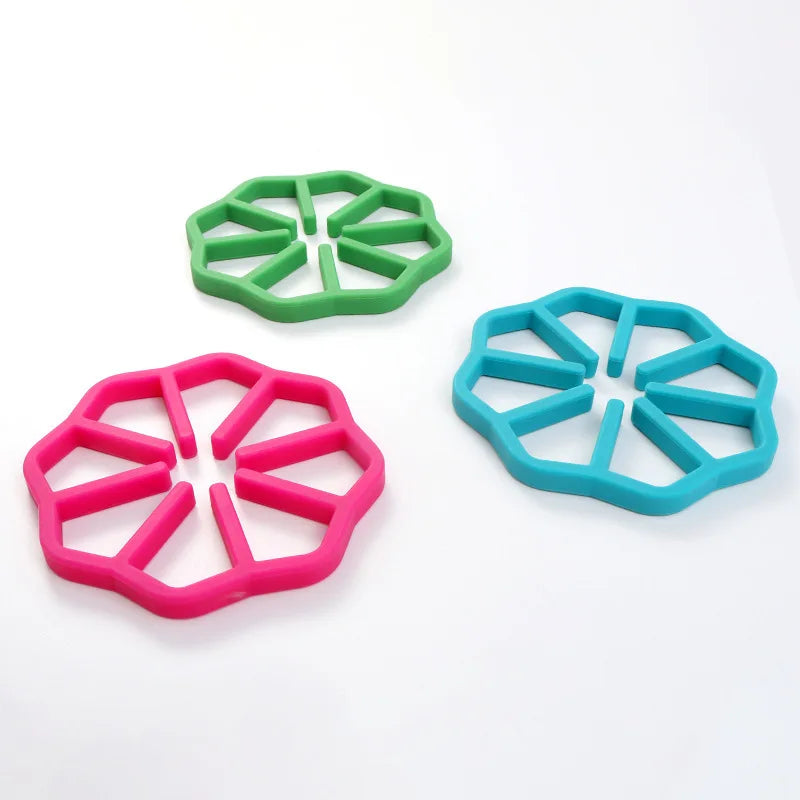 Customizable Logo Silicone Insulation Placemat Round Kitchen Accessory for Dining Table for Pot Bowl Cup