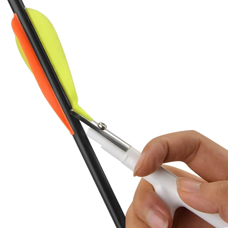Archery Feather Scraper Wood Carbon Arrow Clean Arrow Feather Removal Tool Shaving Device Bow Arrow Shooting Hunting Accessor