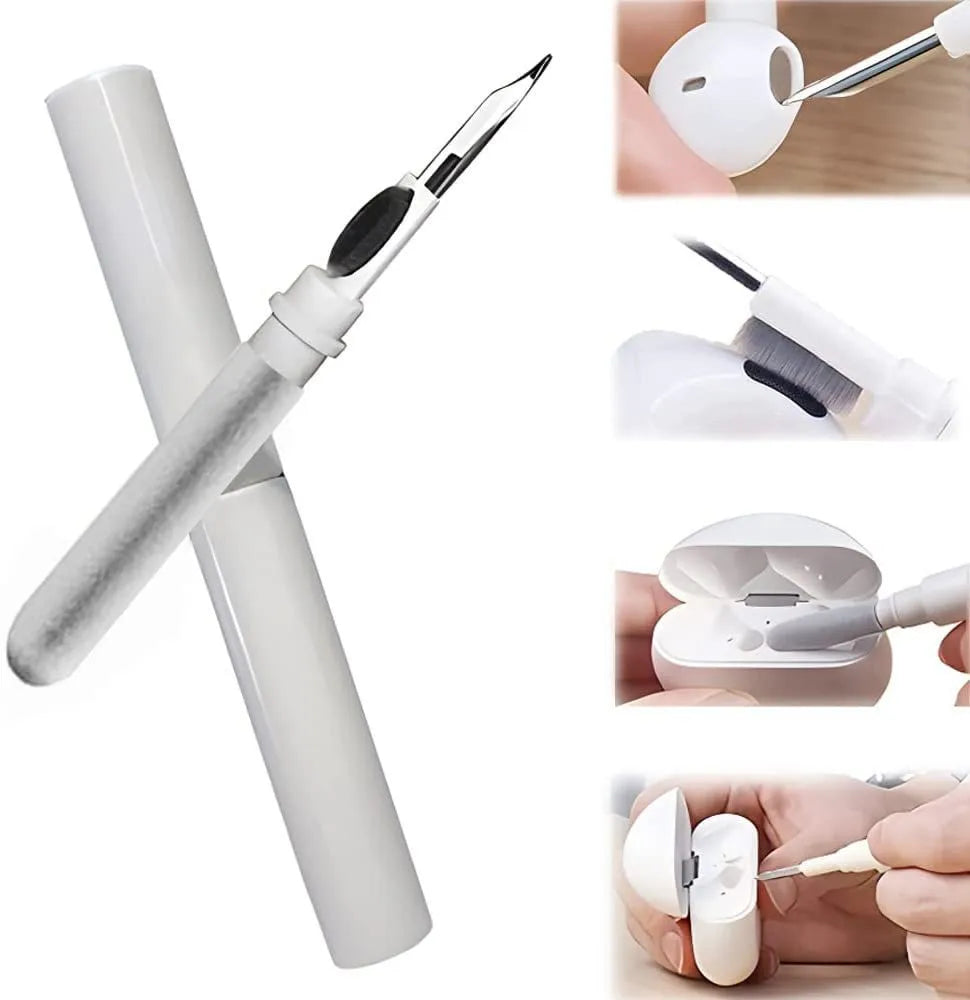 Portable Bluetooth Headset Cleaning Pen Airpod Cleaner Kit of Dust Cleaning Pen Earplug Cleaning Brush