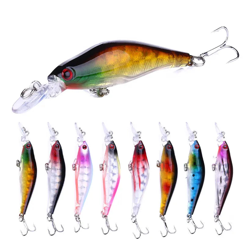 Wholesale MI082 8cm 6.3g Artificial Hard Plastic Bait Minnow Fishing Lures