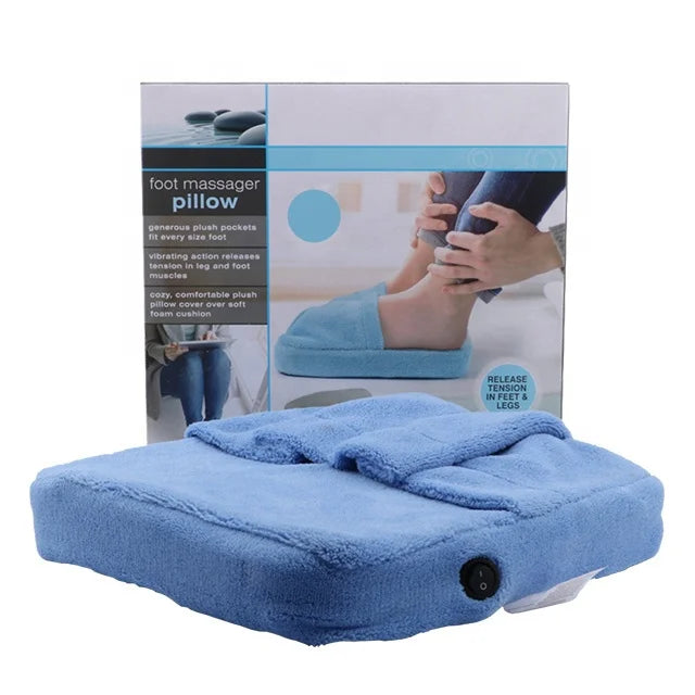 Electric Foot Massager Work by Battery CE Quality Coral Fleece Fabric