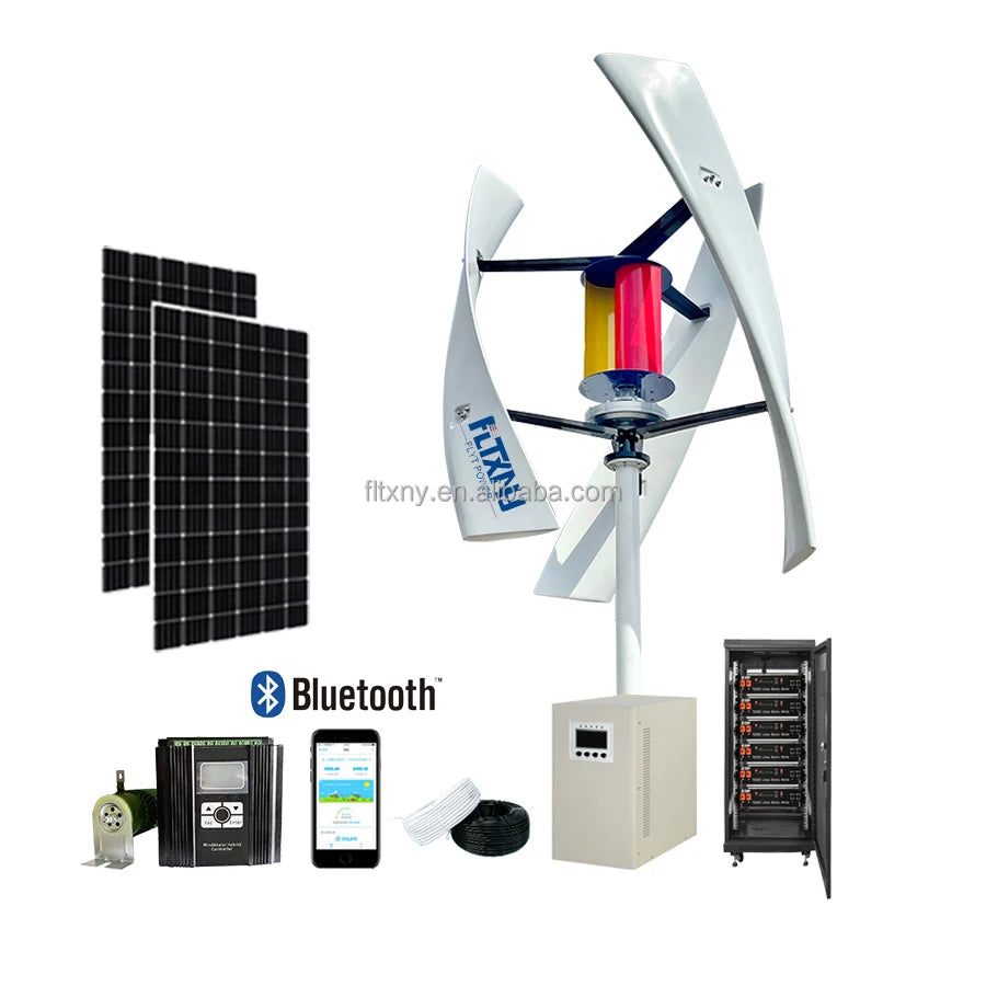 FLYT Power 1kw 2kw 3kw 5kw Wind Power Generator Turbine Price Wind Generator 10kw Wind Turbine Price Power Energy System