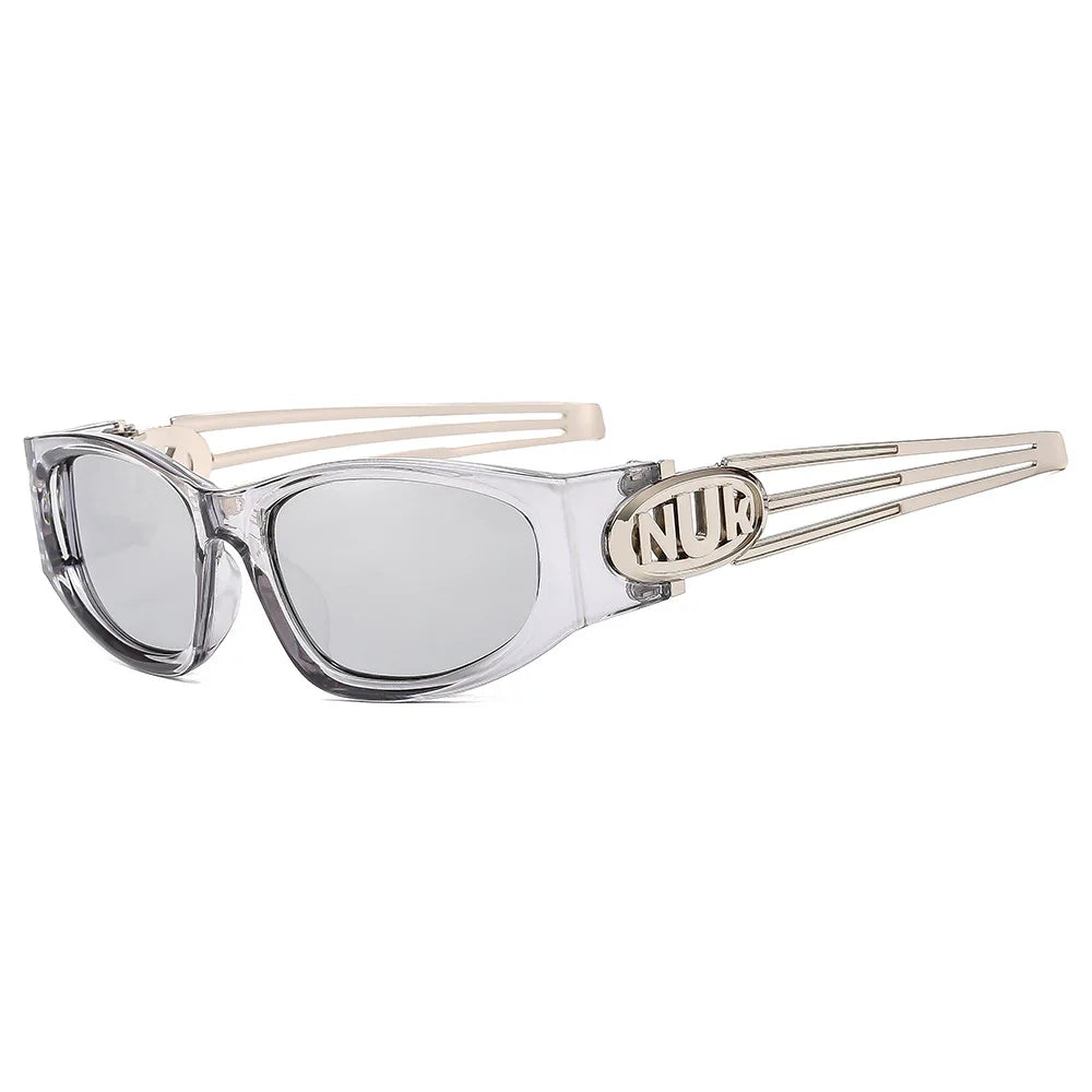 Hot Selling Y2K Futuristic Technology Sunglasses for Unisex Retro Hip-hop Style Women's Version Alloy Frame PC Lens Wholesale