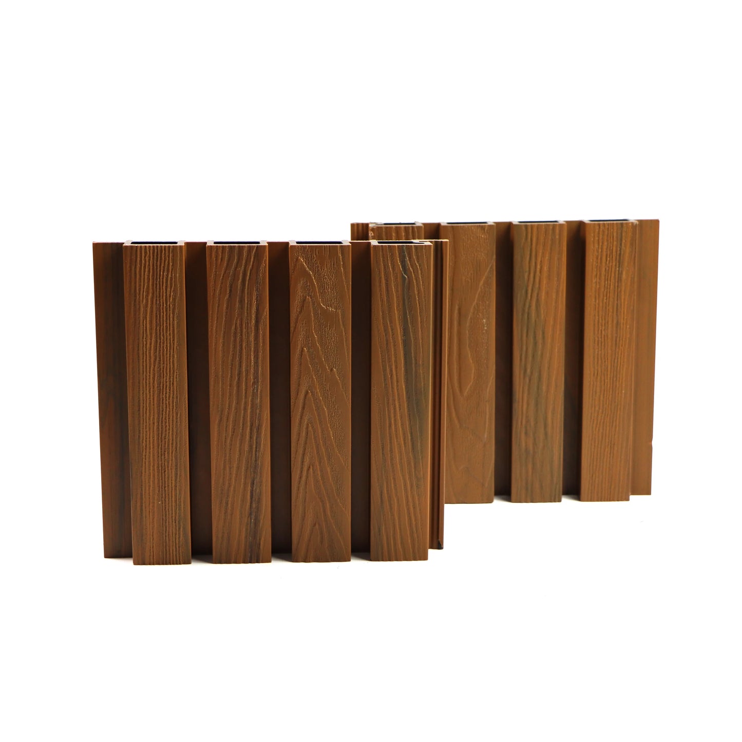 Outdoor Decorative Courtyard WPC Wall Cladding Design Co-Extrusion Panel for Exterior Hotel Walls Ceiling Waterproof WPC Pane