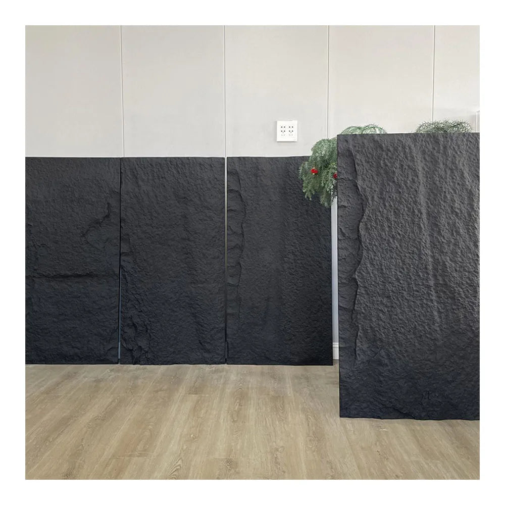Modern 3D PU Culture Stone Wall Panel Indoor and Outdoor Child-Friendly Waterproof Decoration