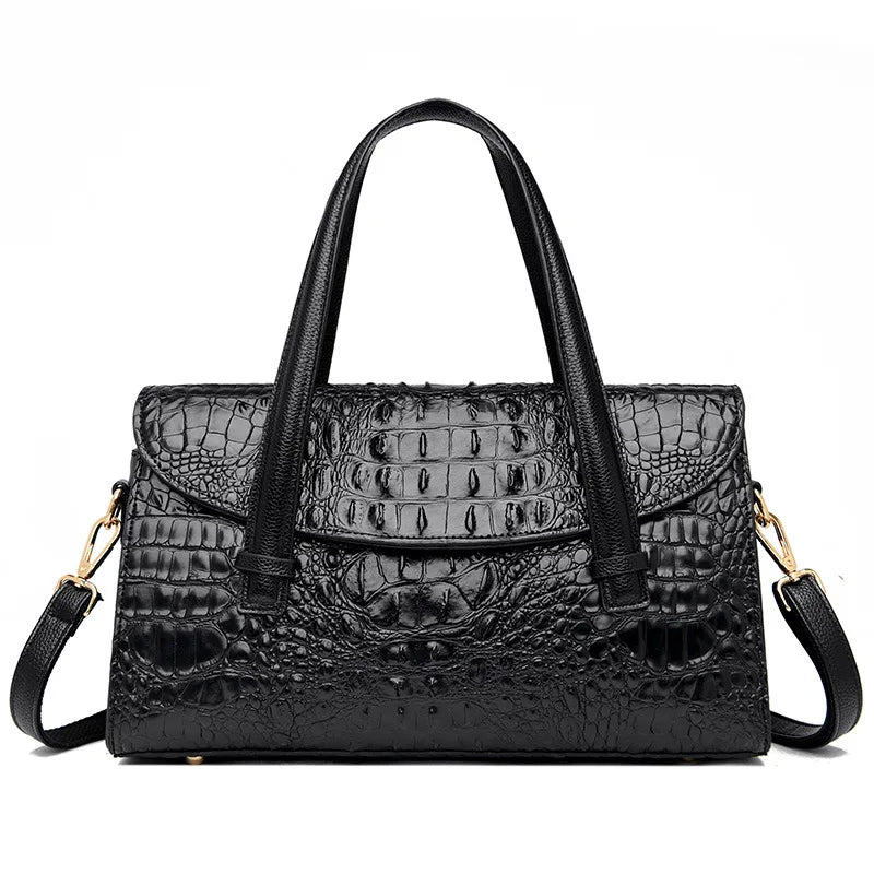 Fashionable Fancy Elegant Design Crocodile Pillow Shoulder Hand Bag PU Leather Handbags for Women Luxury