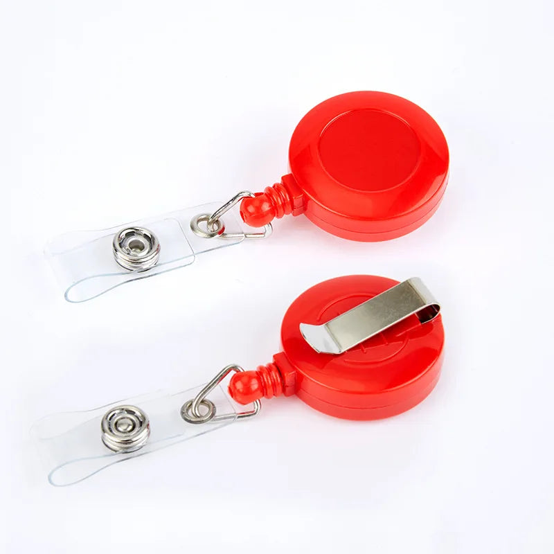 Wholesale Custom Durable Plastic Retractable Pull String Yoyo Badge Reel Keychain for Doctors Office Staff Exhibition Often U