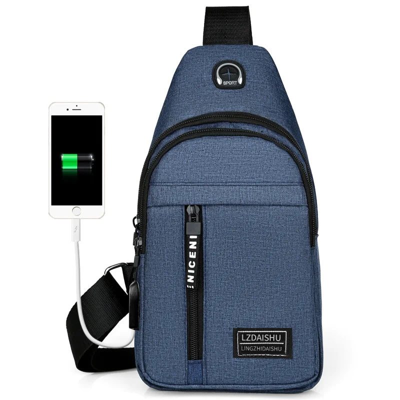 AYPPRO Fashionable Waterproof Sling Backpack Men Women Crossbody Chest Bag for Hiking Daypack Multipurpose