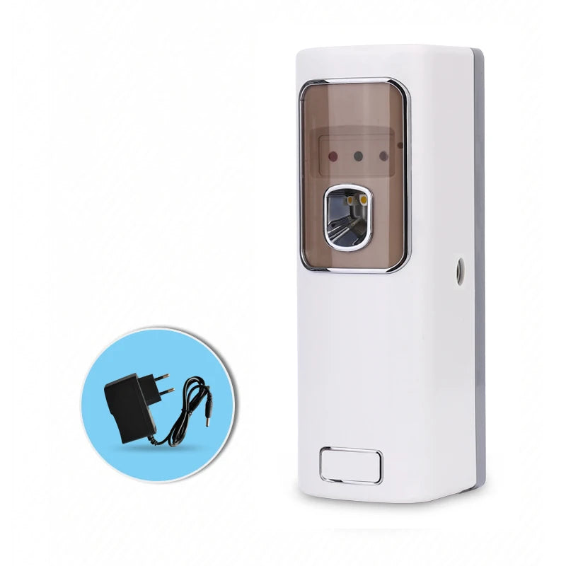 Automatic Electric Adapter Aerosol Dispenser Light Sensor Lockable Hanging Aroma Dispenser for Washroom Air Fresheners Produc