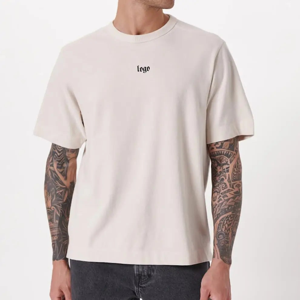 180g 7900 Men's Crew Neck T-shirt Gym Fitness Custom Logo Short Sleeve Sports Men T-shirt