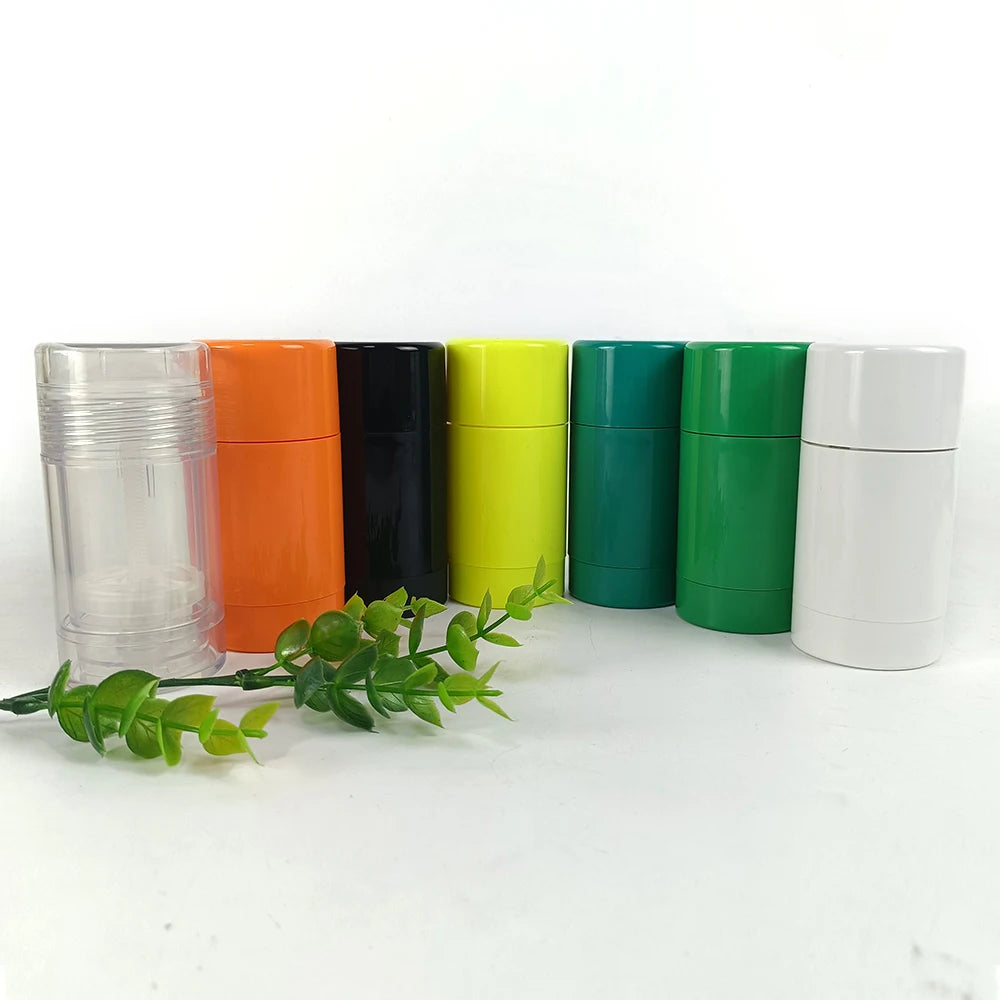 75ml ABS Screw-On Roller Hair Wax Stick Deodorant Lotion Skin Care Serum Shampoo Storage Bottle Screen Printing Custom Logo