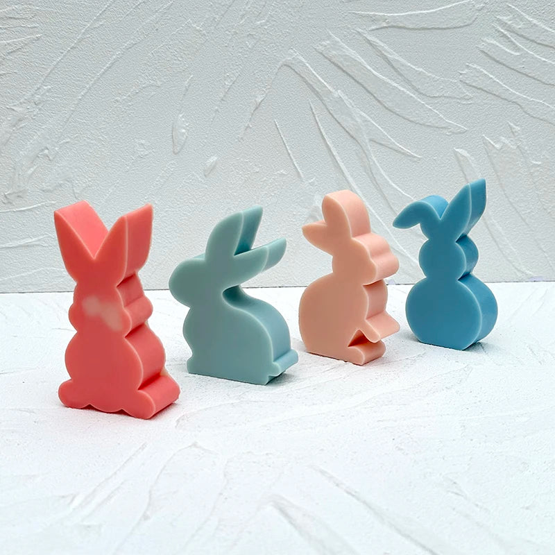 Easter for Candle Silicone Mold 3pcs OPP Bag Eco-Friendly Food Grade DIY Aromatherapy Candle Making Tool