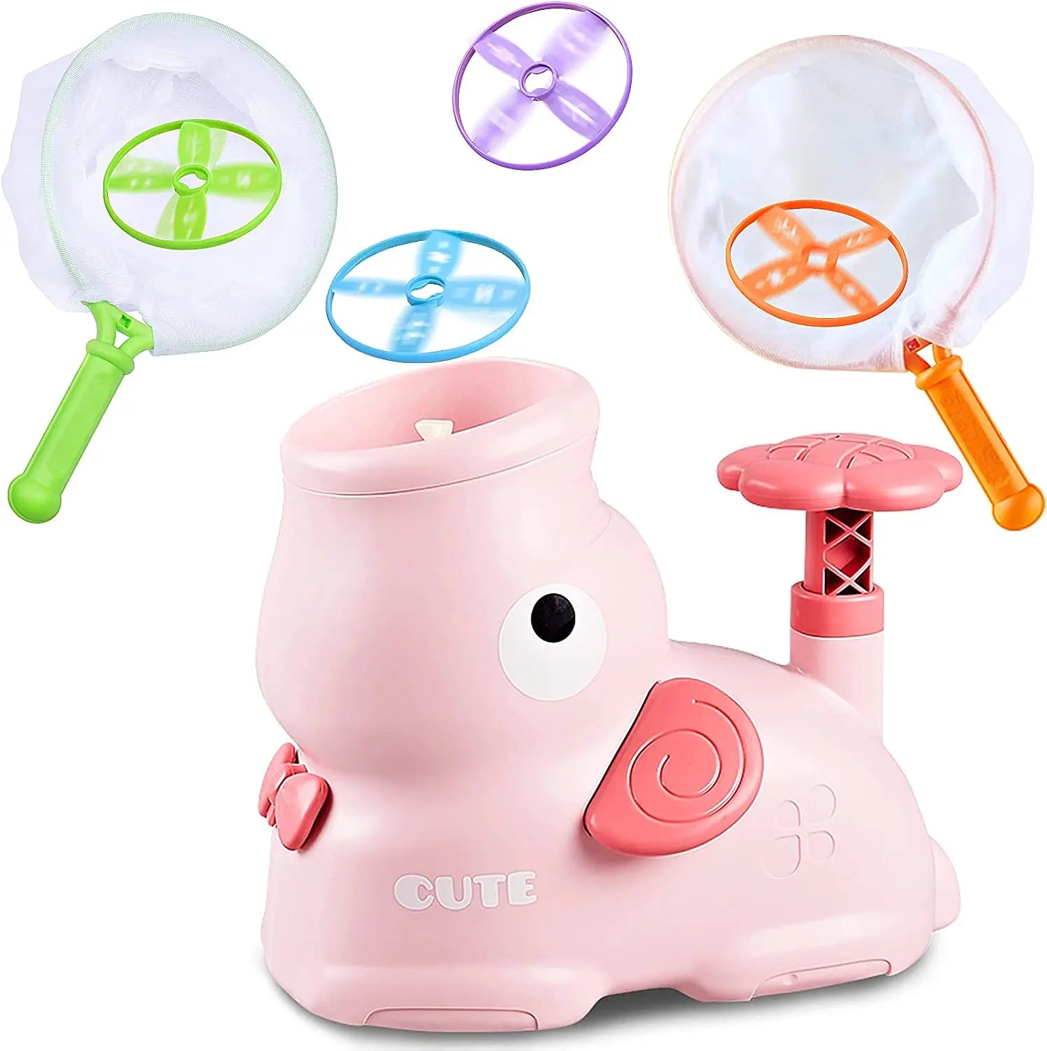 Kids Outdoor Yard Sport Toys Educational Ejection Disc Games Cartoon Whale Flying Disk Launcher Toy