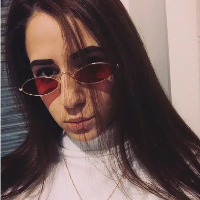 8011 New Arrival Personality Fashion Small Round Frame Vintage Women Men Versatile Shades Sunglasses