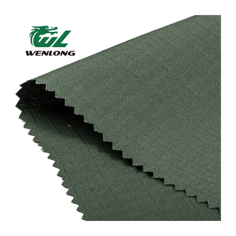 RTS Camouflage Ripstop Fabric Plain Dyed Anti Tearing Waterproof AM Green T/C 65/35 for Uniform