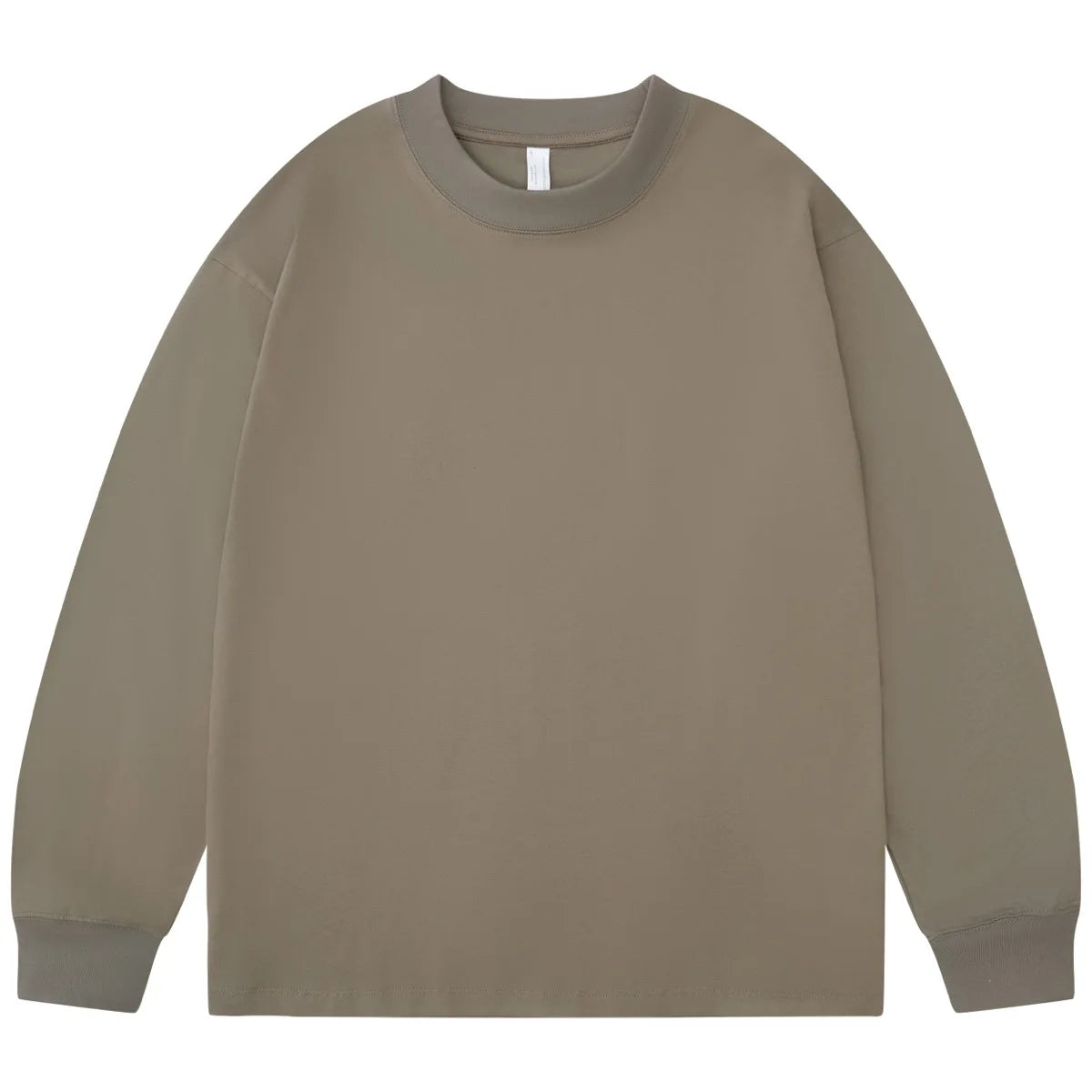 245gsm 100% Cotton Oversized Fashion Drop Shoulder Men Long Sleeve t Shirt High Quality Cotton Custom T Shirt for Men