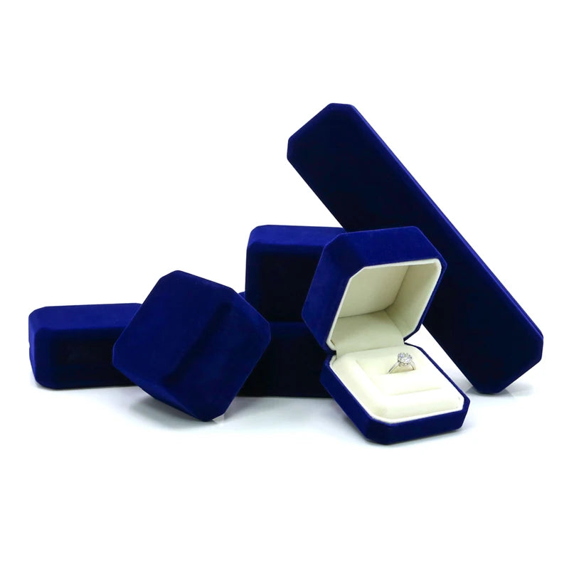 Custom Luxury Wedding Ring Box Pendant Earring Necklace Gift Packaging Boxes Jewelry Ring Box