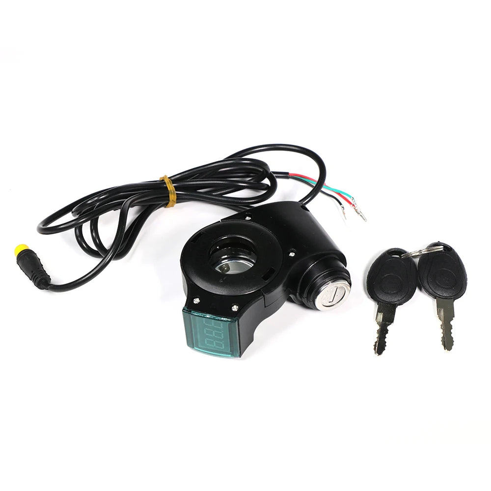 New Image Electric Scooter Thumb Throttle Digital Battery Voltage Key Switch Power Key Lock Electric Scooter Kugoo M4 and M4 