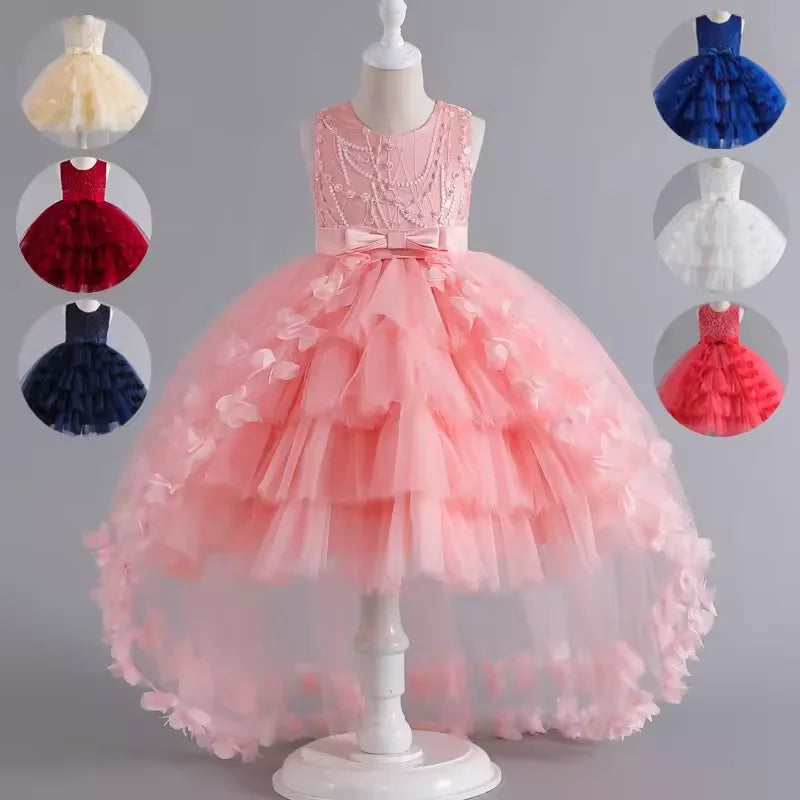 Custom Kids Clothing Children Pageant Wedding Birthday Party Dress Princess Tuxedo Ball Gown Flower Girls' Dresses
