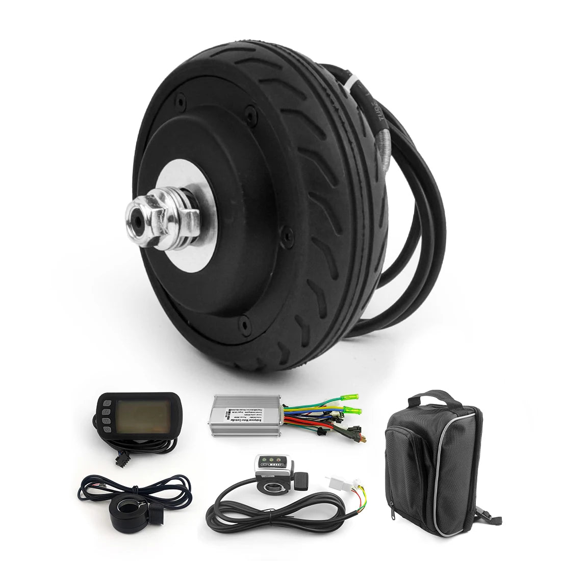 5 Inch Wheels Solid Tire Thumb Throttle Screen Hub Motor 200W 24V/36V Electric Scooter Kick Scooters Accessories